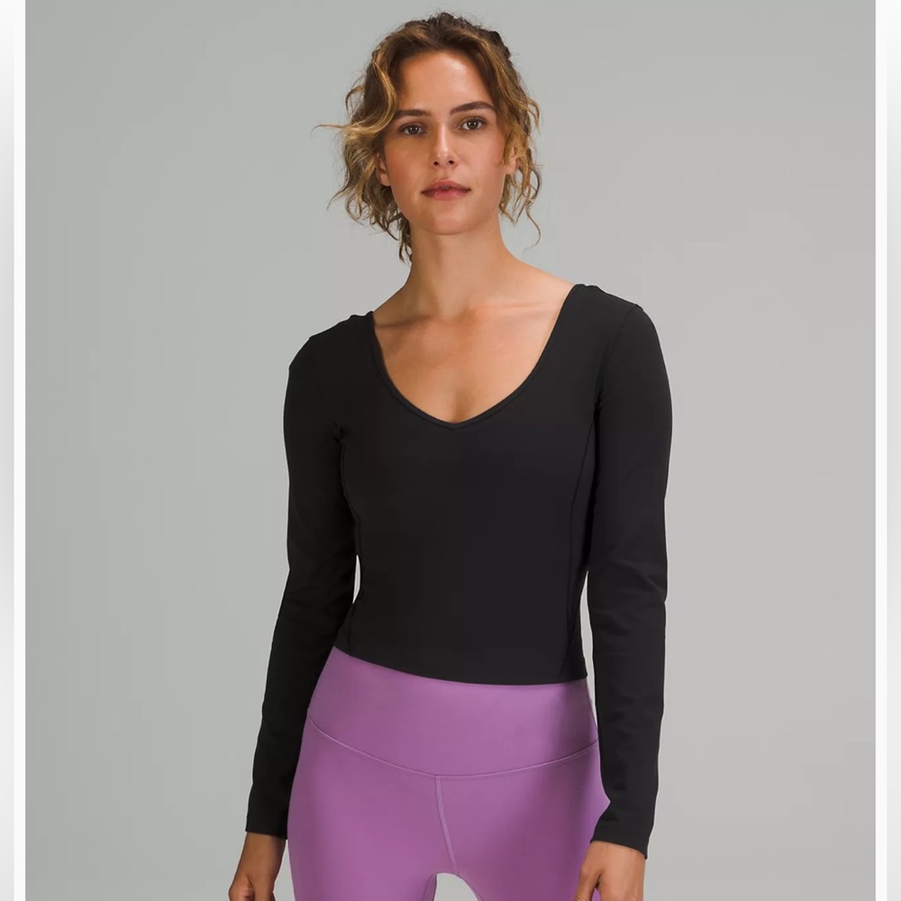 NWT Lulu lemon long sleeve align black top
